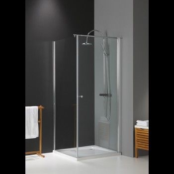 Lafiness Solide 6 porte de douche pivotante 80x200 cm verre transparent