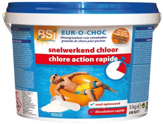 Achetez Chlore choc granulé seau de 5 kg blanc - Pool Star