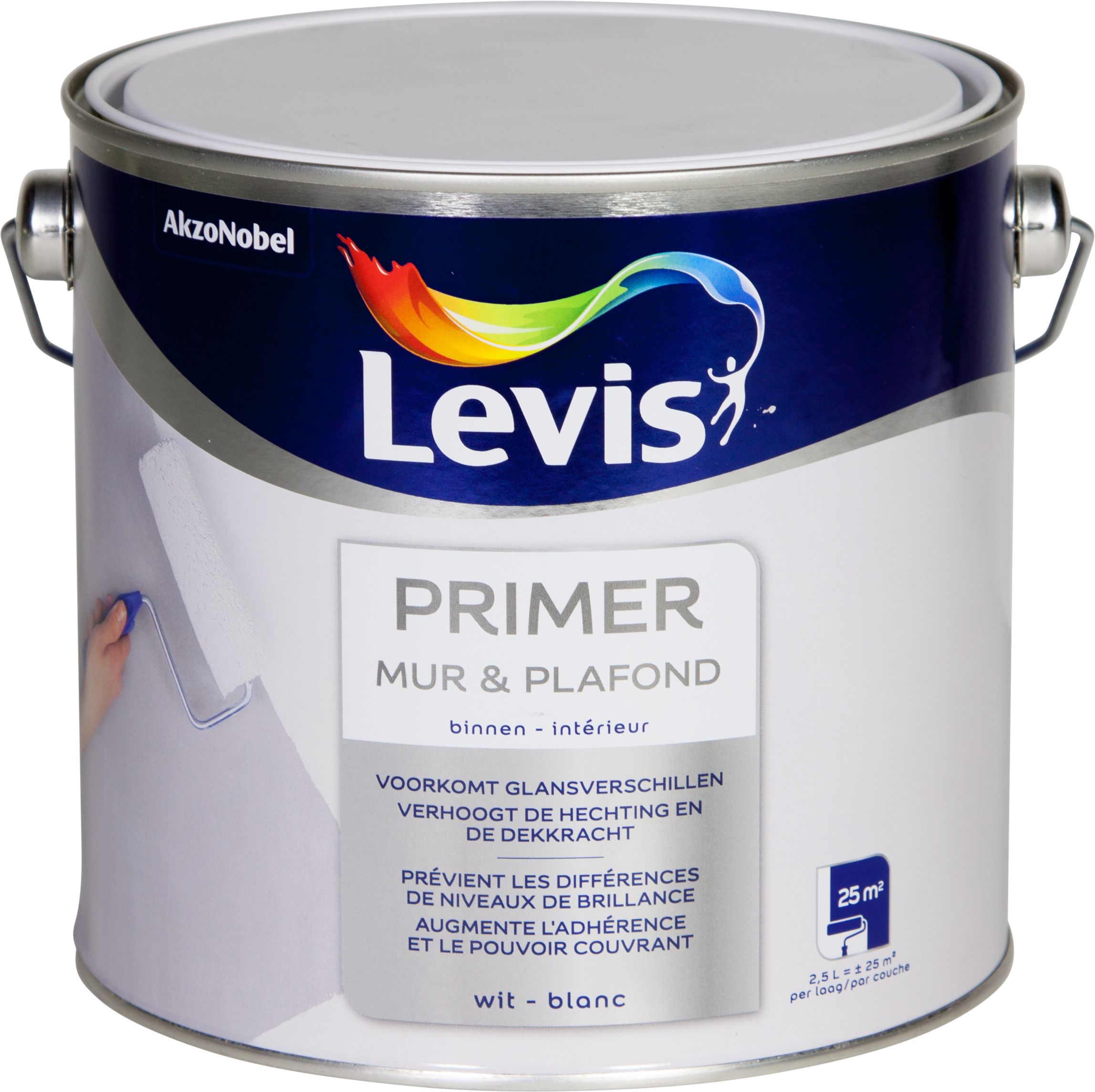 Peinture murale intérieure MUR blanche effet mat - 2,5L - LEVIS