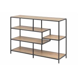 SEAFORD BIBLIOTHEQUE 3 ETAGERES CHENE SAUVAGE 114X35X78 CM