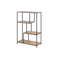 ACTONA SEAFORD BOEKENKAST 2 LEGGERS WILDE EIK 77X35X114CM