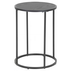 SEAFORD TABLE BASSE NOIR MELAMINE 45X45X43 CM