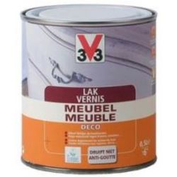 V33 VERNIS / LAK MEUBEL DECO 0.5l ZIJDEGLANS WENGE
