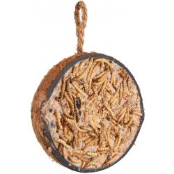 FLAMINGO VOEDERKOKOSNOOT HALF MET MEELWORMEN 200G