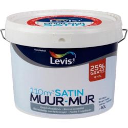 LEVIS LS MUUR EN PLAFOND 8L+2L SATIN WIT