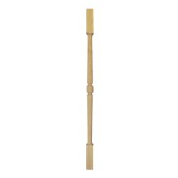 SOGEM BALUSTER TRAPLEUNING BT20 GEDRAAID BEUK MODERN 0.92M 4.5X4.5CM