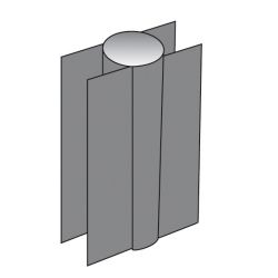 BETONPLAATHOUDER KUNSTSTOF 60MMX29CM