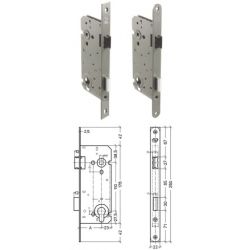 PARDAEN SLOT ZONDER CILINDER OMLEGBAAR 110X55MM