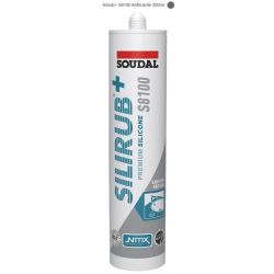 SOUDAL S8100 SILIRUB+ SANITAIR SILICONE TRANSPARANT 300ML