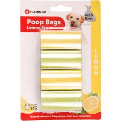 FLAMINGO POEPZAKJES LEMON - 4X15ST