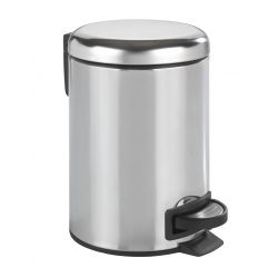 WENKO LEMAN POUBELLE ACIER INOX GLANZEND 3L