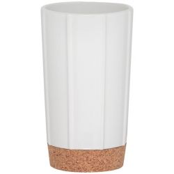 SEALSKIN CORK TANDENBORSTELBEKER VRIJSTAAND WIT