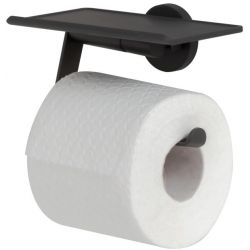 TIGER NOON TOILETROLHOUDER MET PLANCHET ZWART