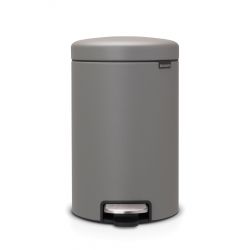 BRABANTIA NEWICON PEDAALEMMER 12L MINERAL CONCRETE GREY