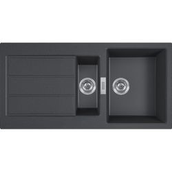 FRANKE S2D651ZW1 SIRIUS SPOELTAFEL 100X51CM ZWART