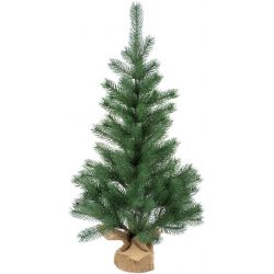 KLEINE KUNSTKERSTBOOM - BRAMPTON FULL PE TABLE TREE 75CM BURLAP