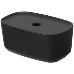 TIGER TESS OPBERGBOX MET DEKSEL VRIJSTAAND ZWART / ANTRACIET