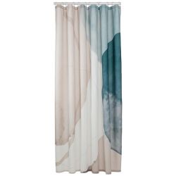 SEALSKIN EARTH DOUCHEGORDIJN 180X200 CM POLYESTER DONKERGROEN / OFF-WHITE