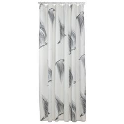 SEALSKIN BIRDS DOUCHEGORDIJN 180X200 CM POLYESTER ZWART / WIT