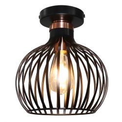 FANTASIA RAGA 1XE27 PLAFONDLAMP ZWART+KOPER