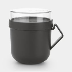 BRABANTIA MAKE&TAKE SOEPBEKER 0.6L DARK GREY
