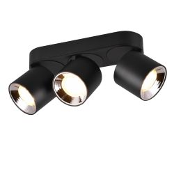 TRIO GUAYANA PLAFONDSPOT 3XGU10 27.3X8CM ZWART
