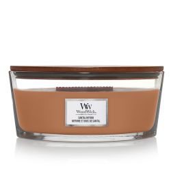 WOODWICK GEURKAARS SANTAL MYRRH ELLIPSE CANDLE