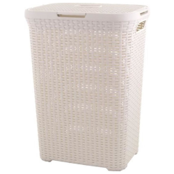 KETER STYLE WASMAND MET DEKSEL 40L 447X265X615MM VINTAGE WIT