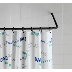 WENKO HOEKSTANG UNIVERSEEL 20MM ZWART