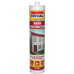 SOUDAL BOUW NEUTRALE SILICONE GRIJS 290ML