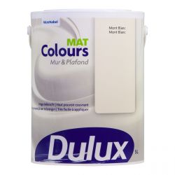 DULUX COLOURS MUUR EN PLAFOND MAT - MONT BLANC 5L
