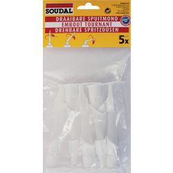 SOUDAL DRAAIBARE SPUITMOND 5ST