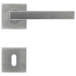 DEURKRUK KUBIC SHAPE 16MM INOX PLUS R+E - set