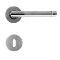 DEURKRUK OVAL I SHAPE INOX PLUS R+E - set