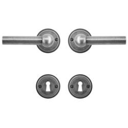 DEURKRUK PETANA L+L OLD SILVER R+E - set