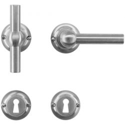 DEURKRUK PETRA NM T+L INOX LOOK R+E - set