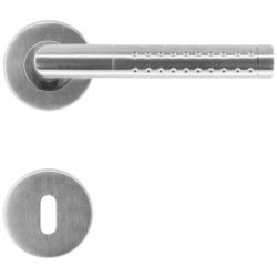 DEURKRUK POINT SHAPE INOX PLUS R+E - set