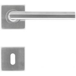 DEURKRUK SQUARE I SHAPE 16MM INOX PLUS R+E - set