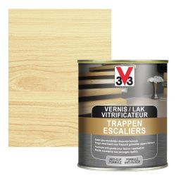 V33 VERNIS / LAK TRAPPEN 0,75L ZIJDEGLANS KLEURLOOS