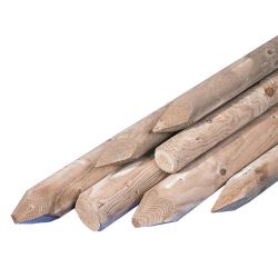 HOUTEN PAAL ROND GEFREESD 200CM DIA 6CM