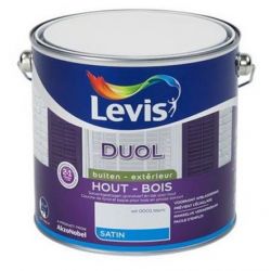 LEVIS DUOL HOUT VERF BUITEN SATIN WIT 2,5L