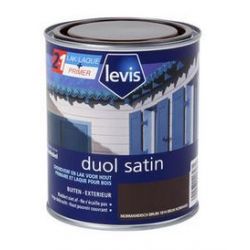 LEVIS DUOL HOUT VERF BUITEN SATIN NORMANDISCH BRUIN 750ML