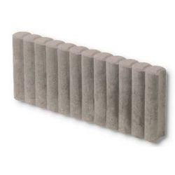 PALISSADE BOORDSTEEN 50X20X6 ROND GRIJS