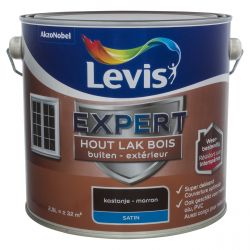 LEVIS EXPERT HOUTLAK BUITEN SATIN 2,5L KASTANJE