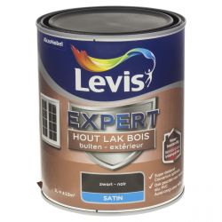 LEVIS EXPERT HOUTLAK BUITEN SATIN 1L ZWART
