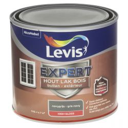LEVIS EXPERT HOUT LAK BUITEN HIGH GLOSS NAVYGRIJS 500ML