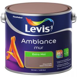 LEVIS AMBIANCE MUURVERF BINNEN EXTRA MAT CHOCOLADE 2,5L