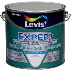 LEVIS EXPERT BADKAMER VERF WIT SOFT SATIN 2,5L