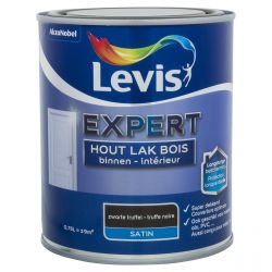 LEVIS EXPERT BOIS LAQUE INTÉRIEUR SATIN 750 ML TRUFFE NOIRE