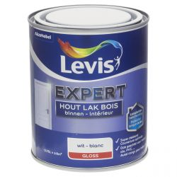 LEVIS EXPERT HOUTLAK BINNEN HIGH GLOSS 750ML WIT